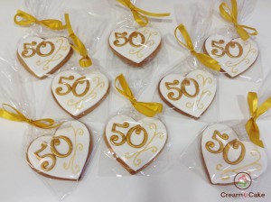 GALLETAS BODAS DE ORO