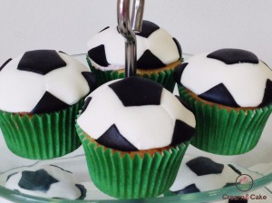 cupcake balon futbol