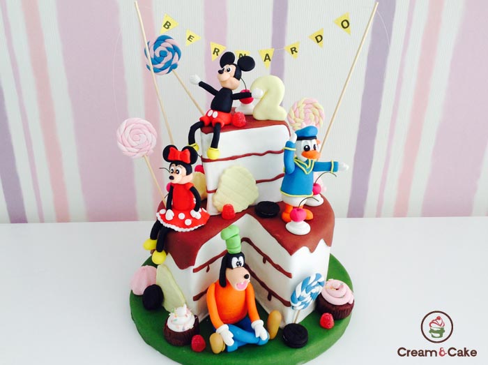 incrementar Folleto hotel comprar-tarta-divertida-decorada-munecos-disney-cumple - Cream and Cake |  Pasteleria y Reposteria creativa