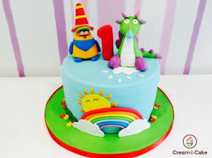 Tarta infantil decorada dibujos Draco