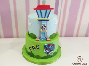 tarta para cumpleaños infantil dibujos patrulla canina