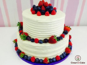 Comprar pastel layer cake frutas